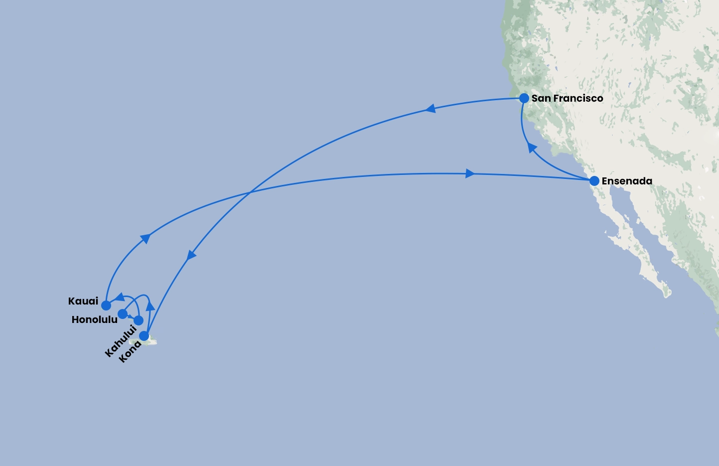 San Francisco and Hawaiian Explorer with Ruby Princess